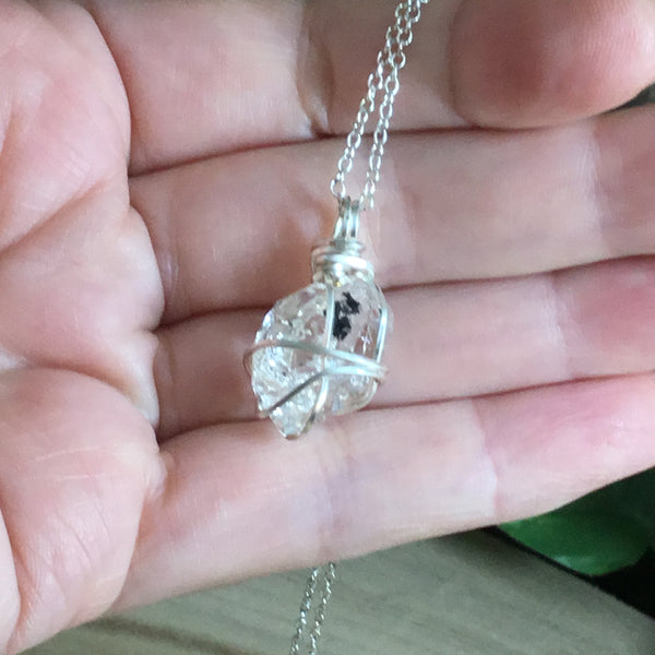 Herkimer Diamond pendant Extra Grade wearable energy