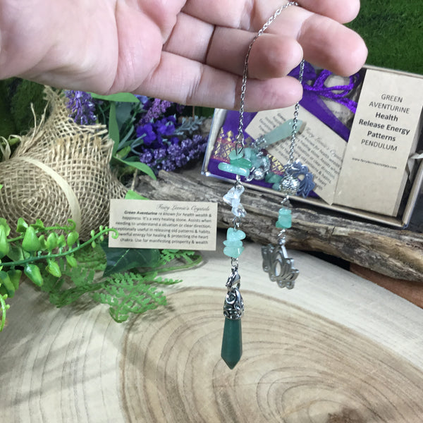 Aventurine - health & releasing energy patterns  pendulum