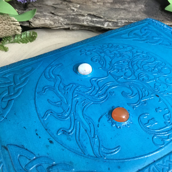 Tree of life handmade leather journal