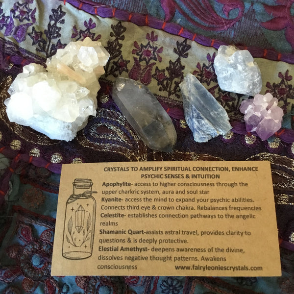 Spiritual amplification crystal pack