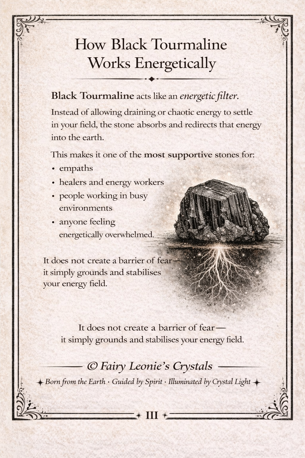 Black tourmaline - crystal secrets