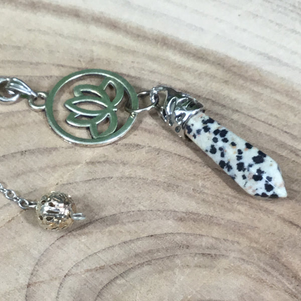 Dalmatian jasper - grounding & blockage release  pendulum