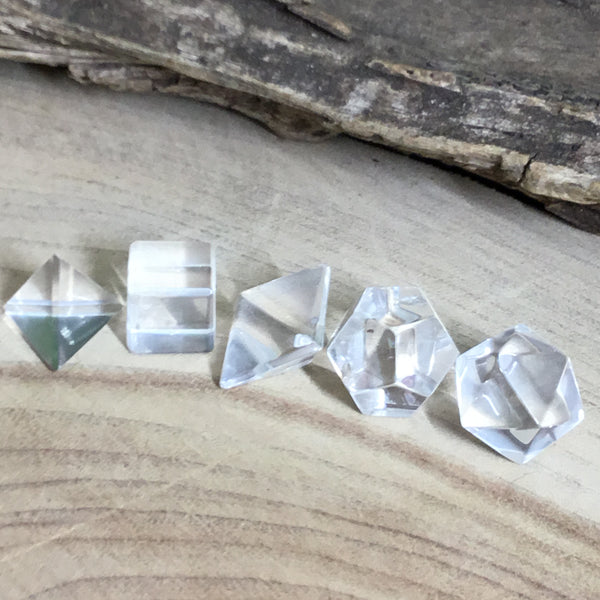 Sacred geometry Platonic solid healing shape set