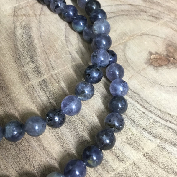Iolite - water sapphire Necklace  wearable energy - spiritual guidance