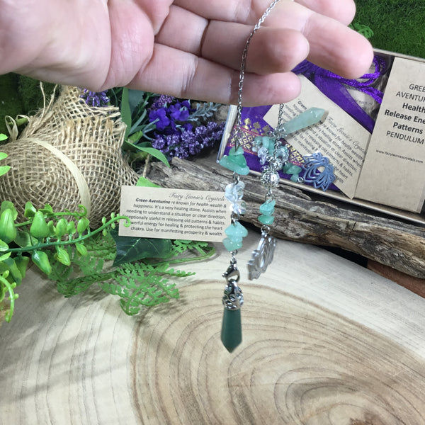 Aventurine - health & releasing energy patterns  pendulum