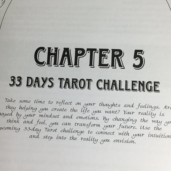 33 Days of tarot challenge, journal, learning and self discovery workbook