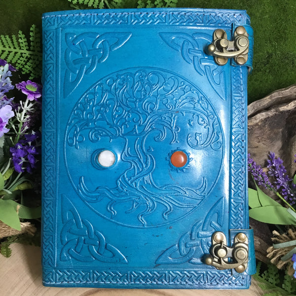 Tree of life handmade leather journal