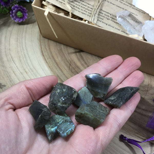 Crystal set for enhancing Psychic Abilities, Intuition and Spiritual Downloads