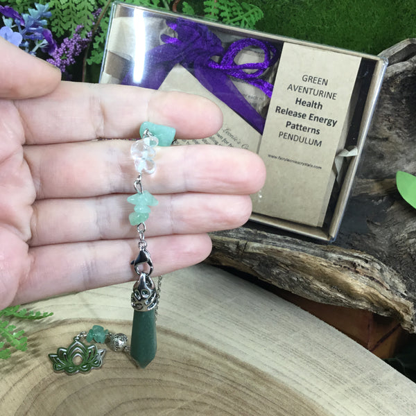 Aventurine - health & releasing energy patterns  pendulum