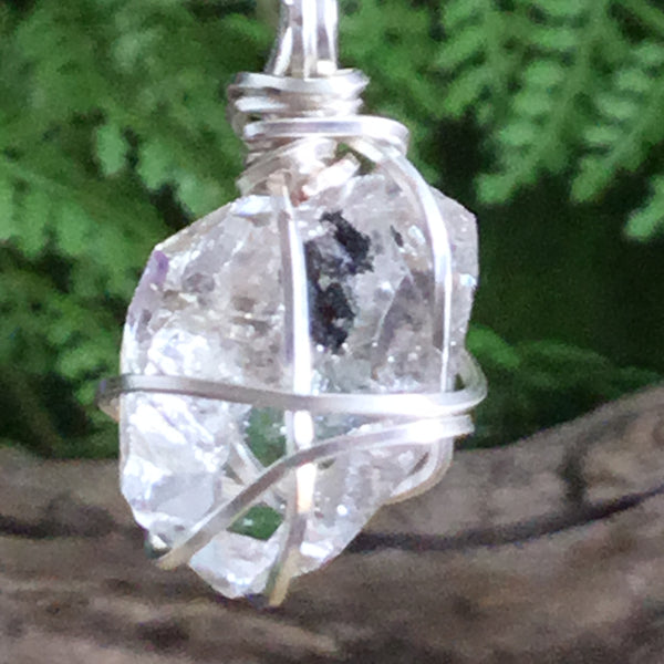 Herkimer Diamond pendant Extra Grade wearable energy
