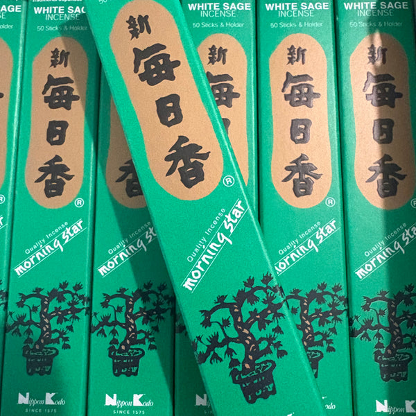 Morning Star Japanese Incense- White Sage