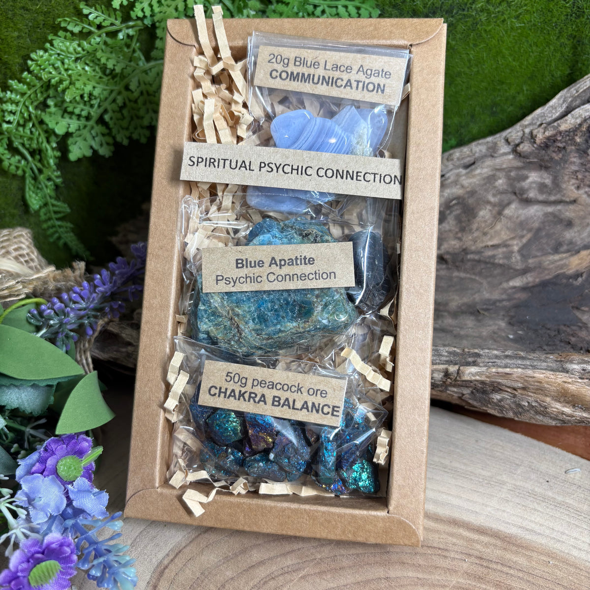 Higher Chakra Crystal Set – Clarity, Insight & Spiritual Connection