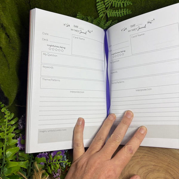 Tarot  "work my magic"  Purple Journal