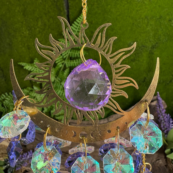 Celestial Skies- Purple sun catcher