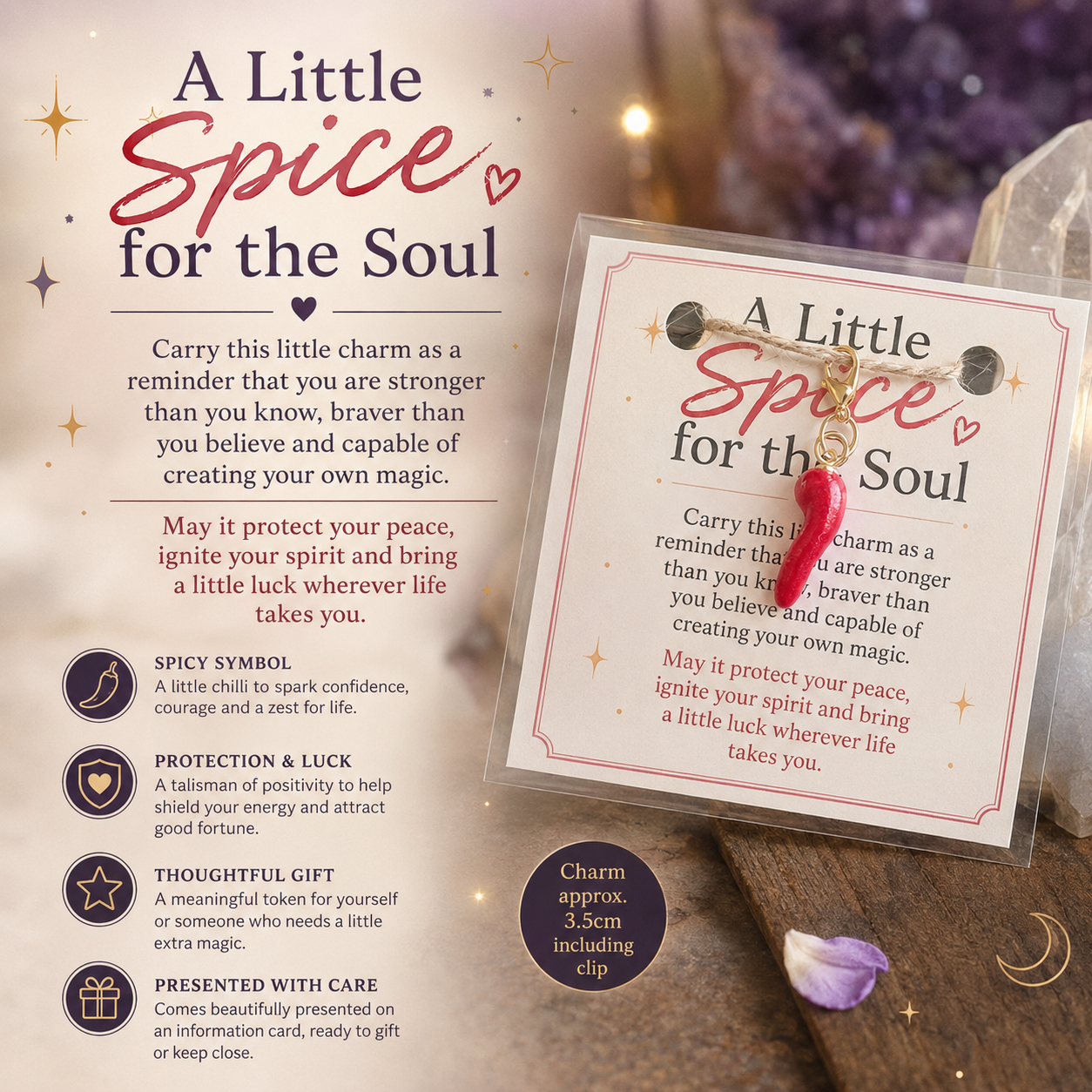 A little spice for the soul charm- chilli charm