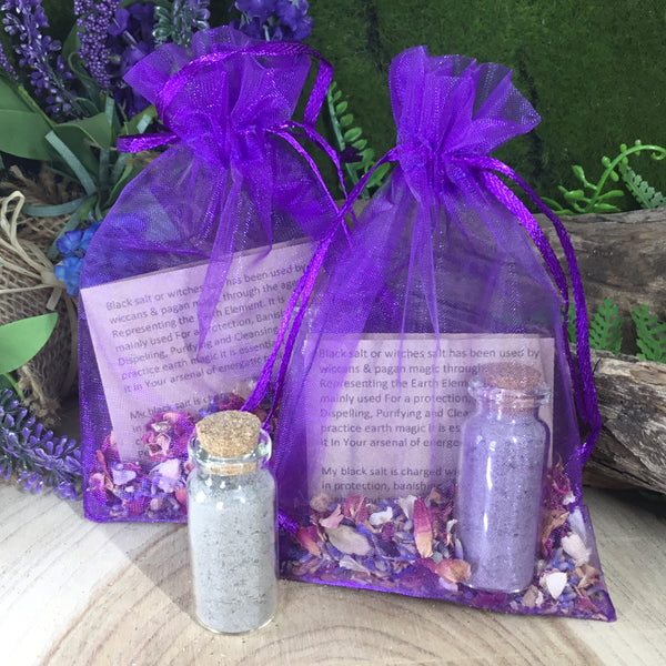 Black salt - witches salt protection. Cleanse & Purify