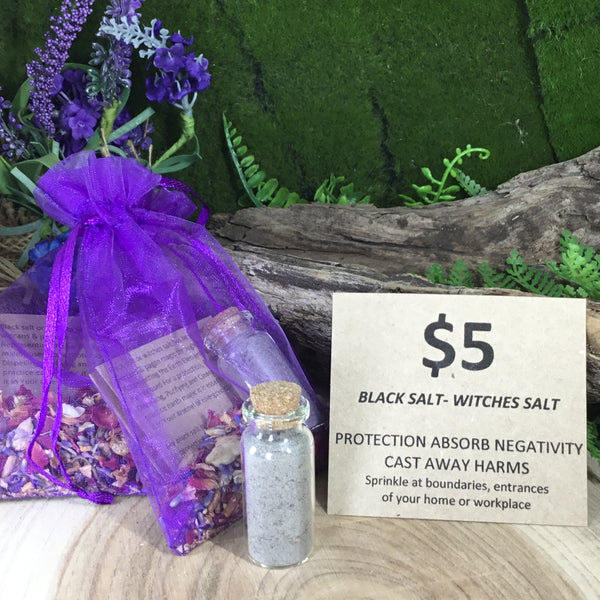 Black salt - witches salt protection. Cleanse & Purify