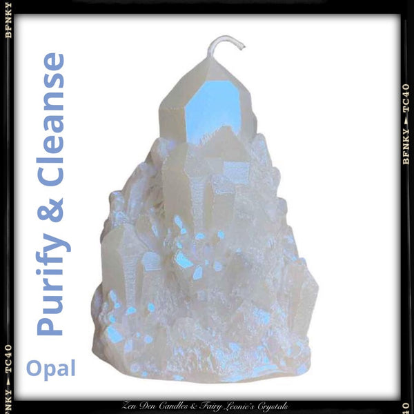 Crystal Shaped Candles- Sacred Space Home Decor