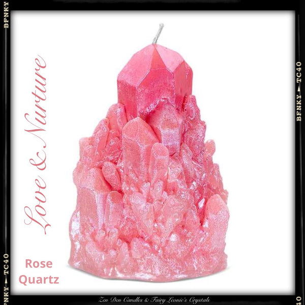 Crystal Shaped Candles- Sacred Space Home Decor
