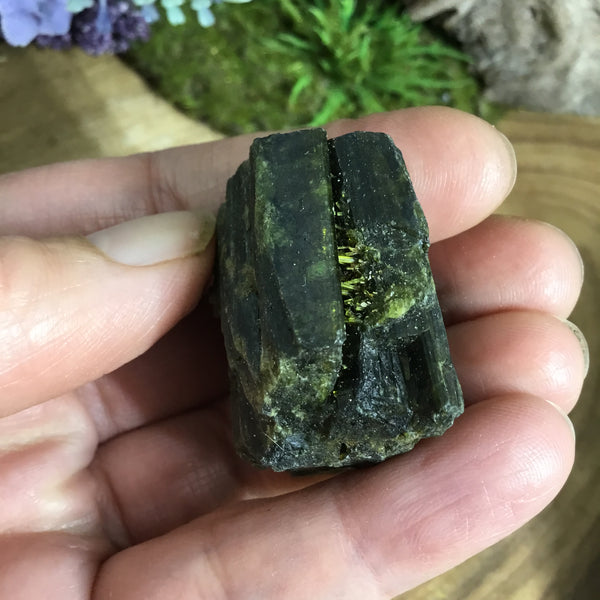 Unearthed Treasure GREEN TOURMALINE Raw Specimen #1