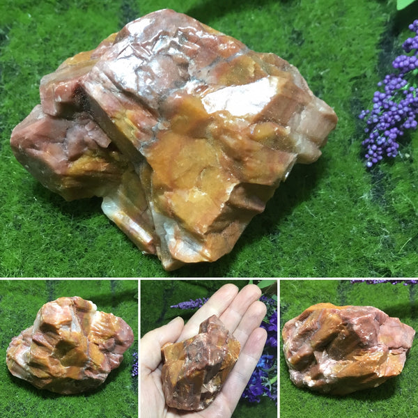 UNEARTHED TREASURE RAW RED CALCITE