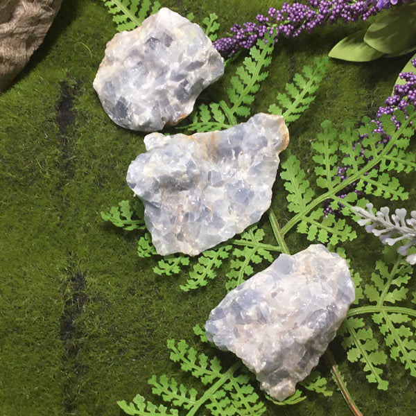 UNEARTHED TREASURE RAW BLUE CALCITE