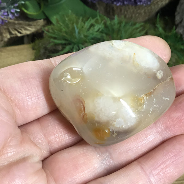 Crystals for New Beginnings . Flower agate tumble