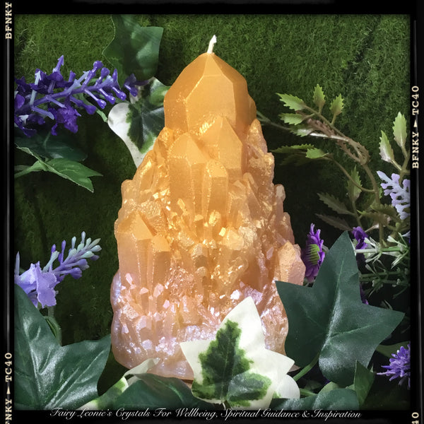Crystal Shaped Candles- Sacred Space Home Decor