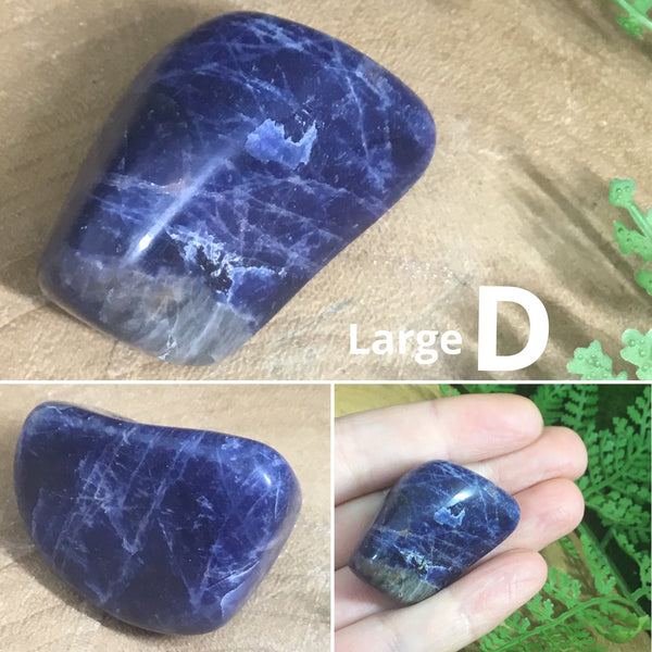 CRYSTALS FOR CONFIDENCE & COURAGE Sodalite Tumbles