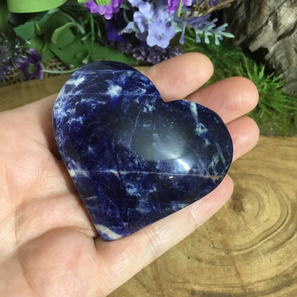 Sodalite Heart Crystal