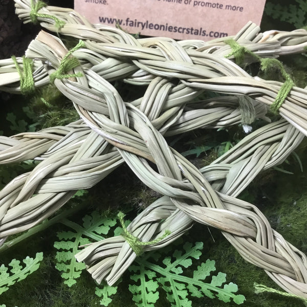 CLEANSE & PURIFY- sweetgrass braid smudge grass