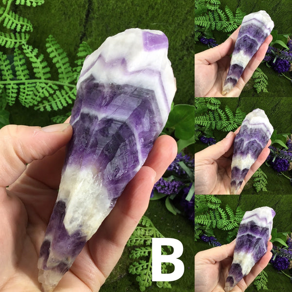 UNEARTHED TREASURE chevron amethyst natural wands