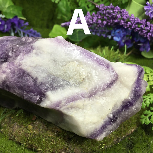 UNEARTHED TREASURE chevron amethyst natural wands