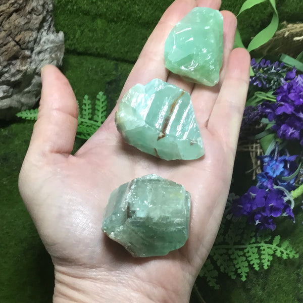 UNEARTHED TREASURE RAW GREEN CALCITE