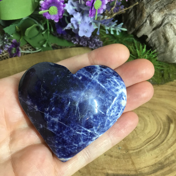 Sodalite Heart Crystal