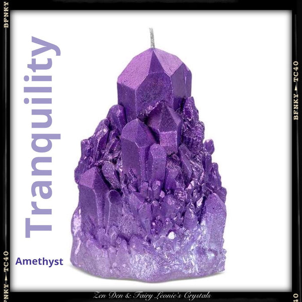 Crystal Shaped Candles- Sacred Space Home Decor