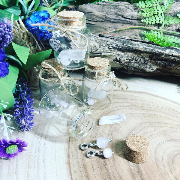 Baby Shower Rose Quartz & Kunzite BLESSING BEADS