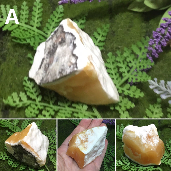 UNEARTHED TREASURE RAW ORANGE/YELLOW CALCITE