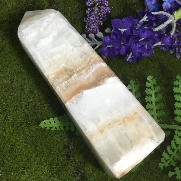 Caribbean Blue Calcite Point- Tower cleanse & purify