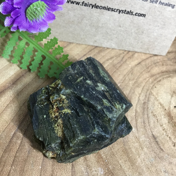 Unearthed Treasure GREEN TOURMALINE Raw Specimen #1