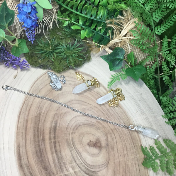 DIY create your own pendulum crystal chain. Divination- Energy Work Tool