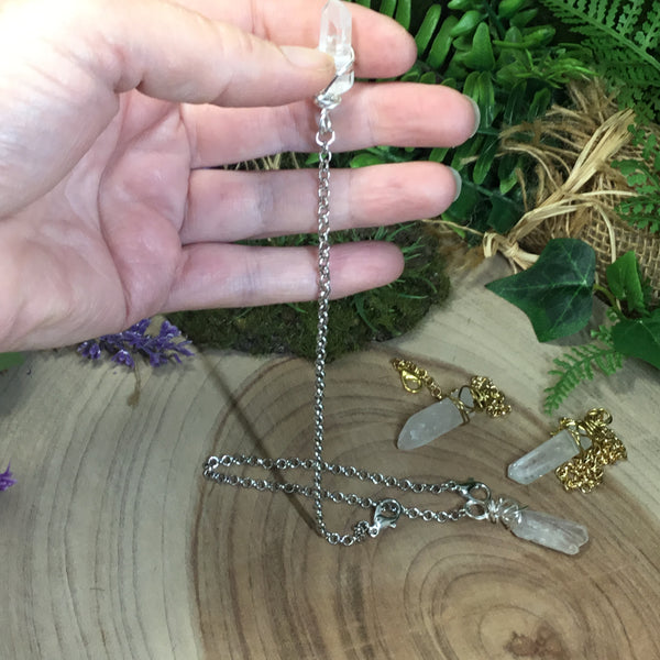 DIY create your own pendulum crystal chain. Divination- Energy Work Tool