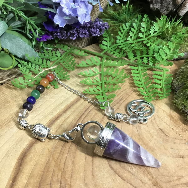 AMETHYST PENDULUM- Energy Sensing and Divination. Divination - Energy Work Tool