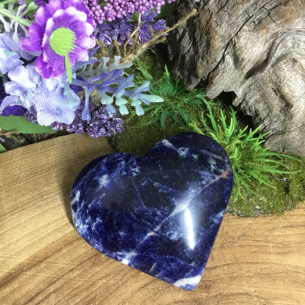 Sodalite Heart Crystal