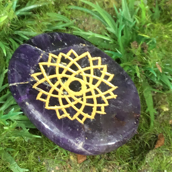 CHAKRA FLAT STONE healing crystal kit- crystals for healing and wellbeing