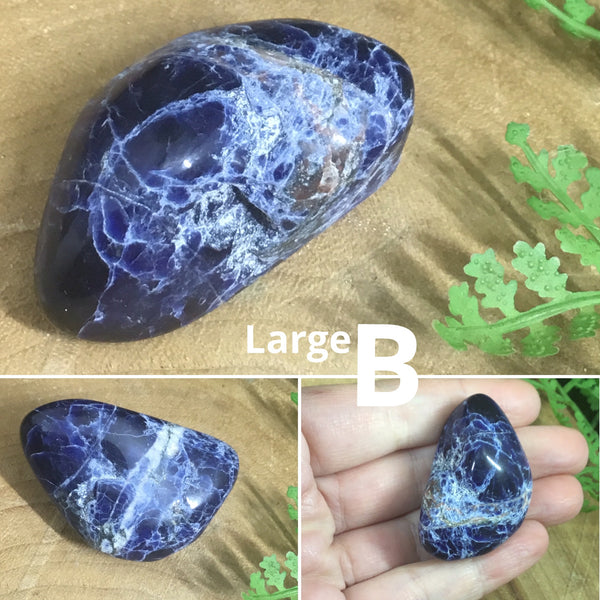 CRYSTALS FOR CONFIDENCE & COURAGE Sodalite Tumbles