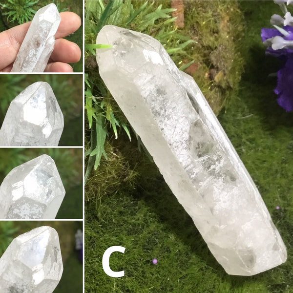 UNEARTHED TREASURE ISIS FACE CLEAR QUARTZ CRYSTAL
