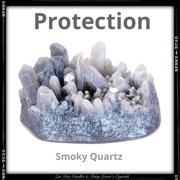 Aura Quartz Cluster Shaped Candle. Sacred Space Home Decor