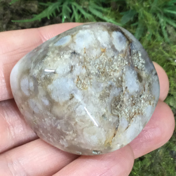 Crystals for New Beginnings . Flower agate tumble B