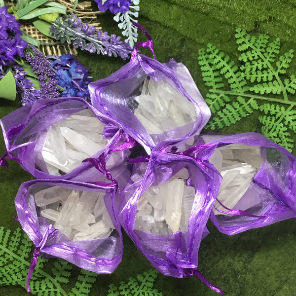 Raw Quartz Needle Points 100g Bags